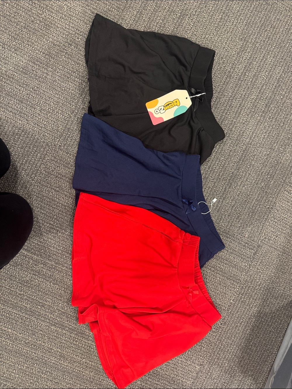 Three-Piece Skort Set in Red & Blue Size 10